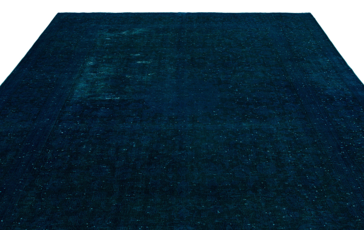 Turquoise  Over Dyed Vintage XLarge Rug 9&#39;0&#39;&#39; x 12&#39;4&#39;&#39; ft 275 x 377 cm