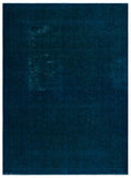 Turquoise  Over Dyed Vintage XLarge Rug 9'0'' x 12'4'' ft 275 x 377 cm