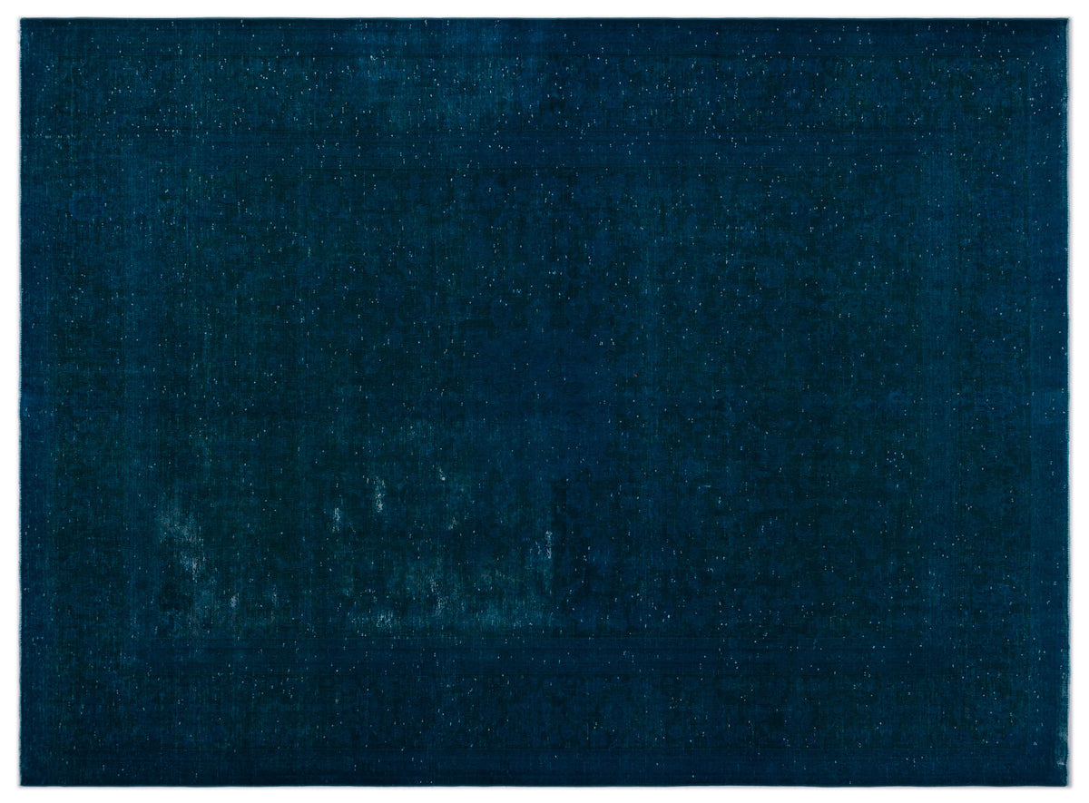 Turquoise  Over Dyed Vintage XLarge Rug 9&#39;0&#39;&#39; x 12&#39;4&#39;&#39; ft 275 x 377 cm