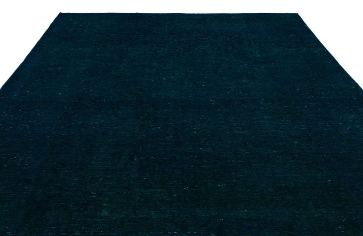 Turquoise  Over Dyed Vintage XLarge Rug 9&#39;4&#39;&#39; x 14&#39;5&#39;&#39; ft 285 x 440 cm
