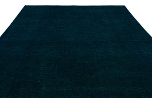 Turquoise  Over Dyed Vintage XLarge Rug 9'4'' x 14'5'' ft 285 x 440 cm