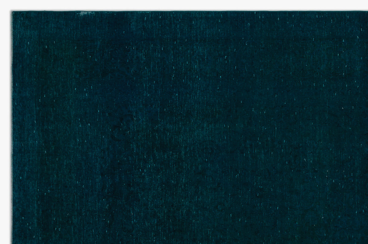 Turquoise  Over Dyed Vintage XLarge Rug 9&#39;4&#39;&#39; x 14&#39;5&#39;&#39; ft 285 x 440 cm