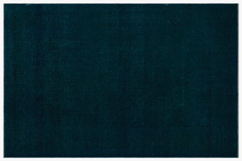 Turquoise  Over Dyed Vintage XLarge Rug 9'4'' x 14'5'' ft 285 x 440 cm