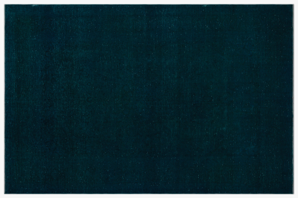 Turquoise  Over Dyed Vintage XLarge Rug 9&#39;4&#39;&#39; x 14&#39;5&#39;&#39; ft 285 x 440 cm
