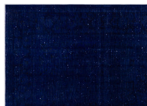 Blue Over Dyed Vintage XLarge Rug 7'9'' x 10'9'' ft 235 x 328 cm