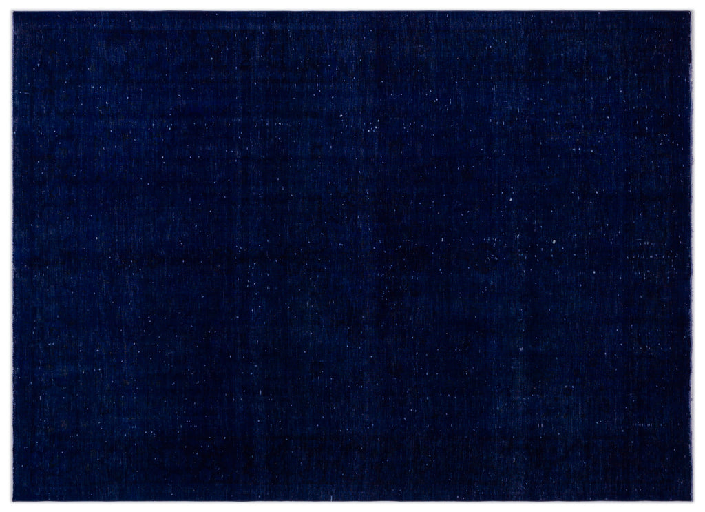Blue Over Dyed Vintage XLarge Rug 7'9'' x 10'9'' ft 235 x 328 cm