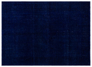 Blue Over Dyed Vintage XLarge Rug 7'9'' x 10'9'' ft 235 x 328 cm