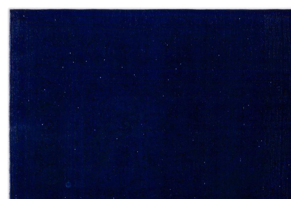 Blue Over Dyed Vintage XLarge Rug 7'9'' x 11'2'' ft 235 x 341 cm