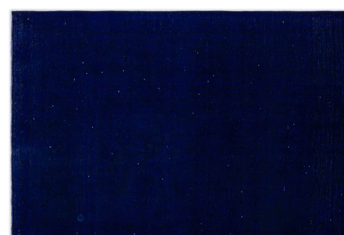 Blue Over Dyed Vintage XLarge Rug 7&#39;9&#39;&#39; x 11&#39;2&#39;&#39; ft 235 x 341 cm