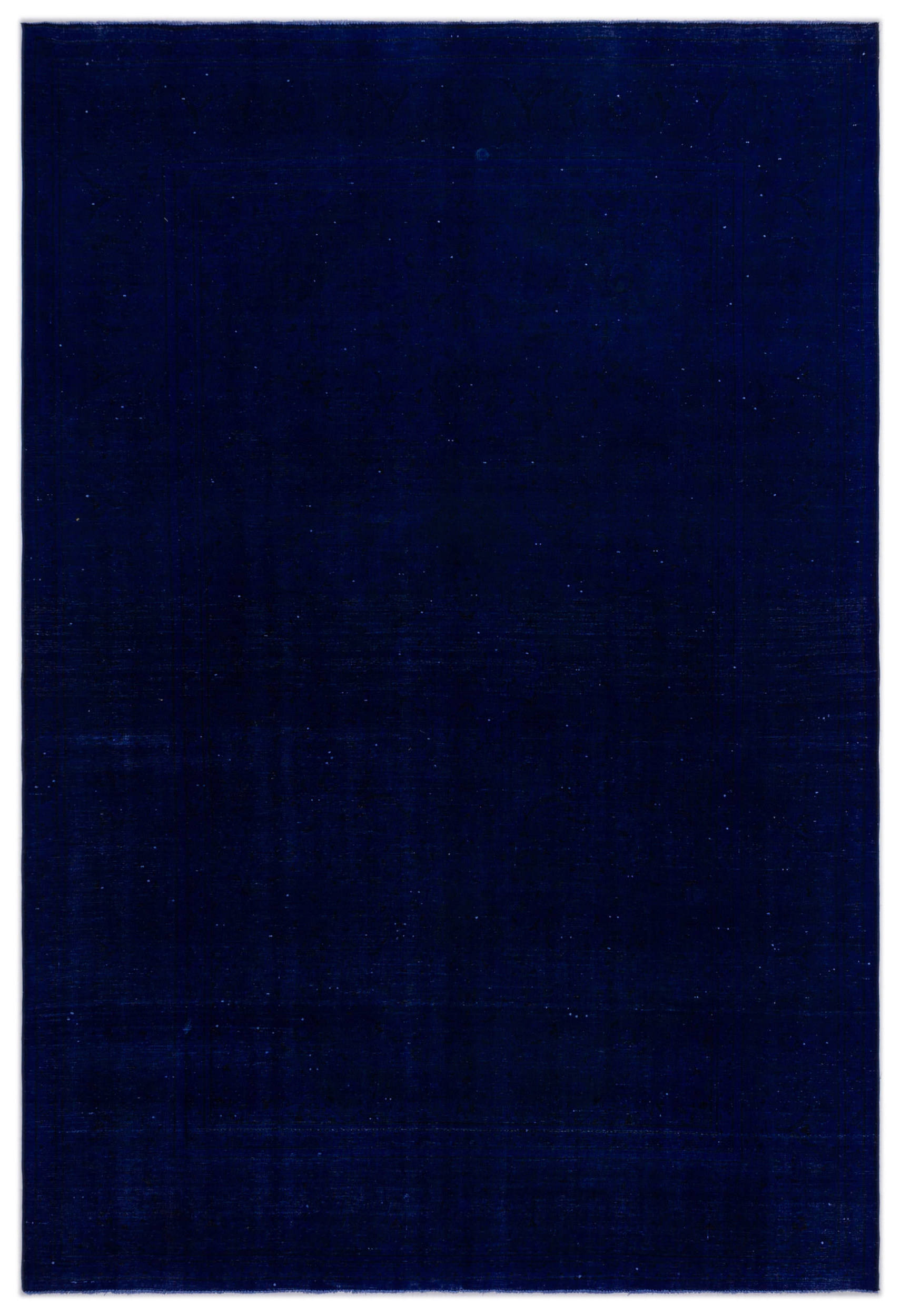 Blue Over Dyed Vintage XLarge Rug 7'9'' x 11'2'' ft 235 x 341 cm