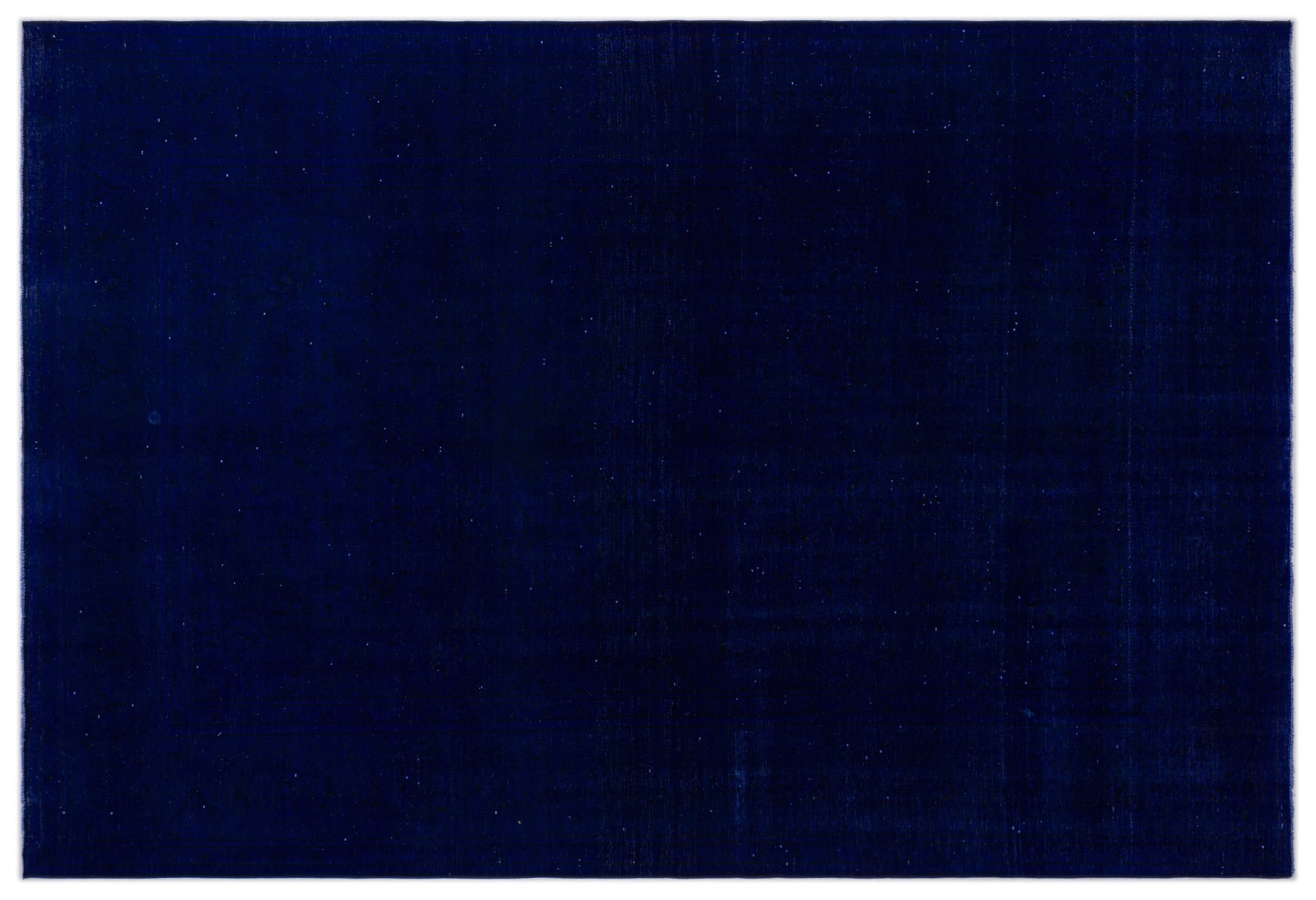 Blue Over Dyed Vintage XLarge Rug 7'9'' x 11'2'' ft 235 x 341 cm