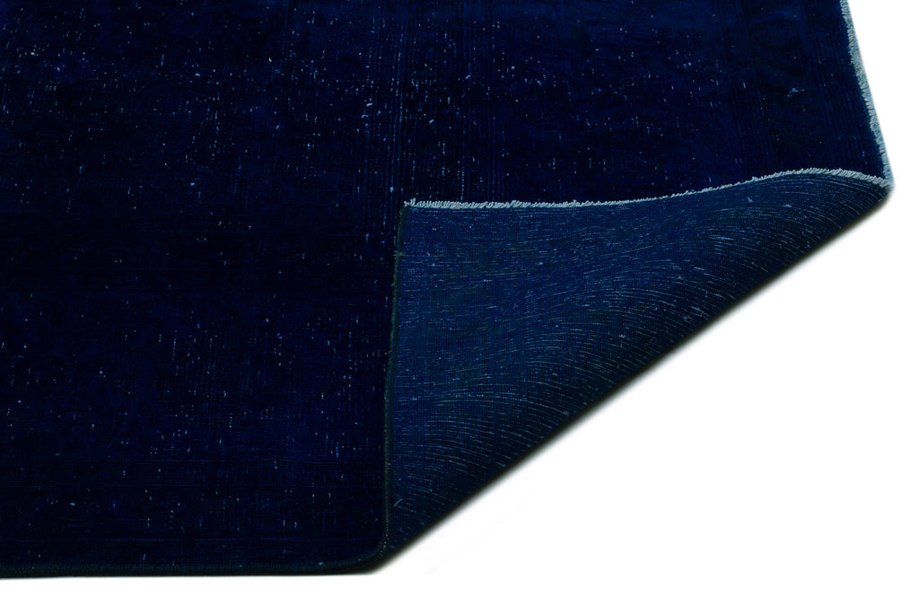 Blue Over Dyed Vintage XLarge Rug 9'5'' x 12'6'' ft 286 x 382 cm