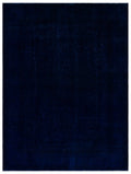 Blue Over Dyed Vintage XLarge Rug 9'5'' x 12'6'' ft 286 x 382 cm