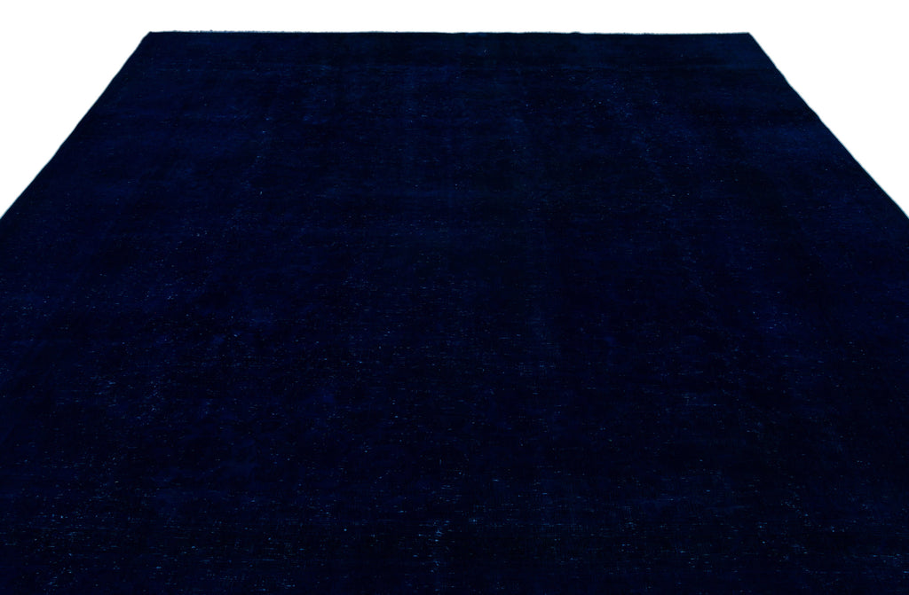 Blue Over Dyed Vintage XLarge Rug 9'5'' x 12'6'' ft 286 x 382 cm