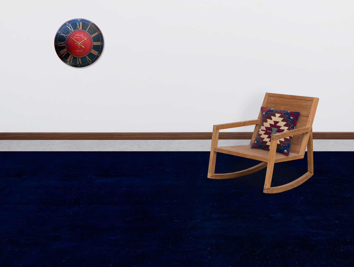 Blue Over Dyed Vintage XLarge Rug 9&#39;5&#39;&#39; x 12&#39;6&#39;&#39; ft 286 x 382 cm