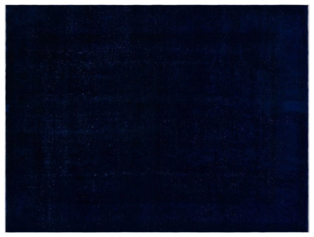 Blue Over Dyed Vintage XLarge Rug 9'5'' x 12'6'' ft 286 x 382 cm