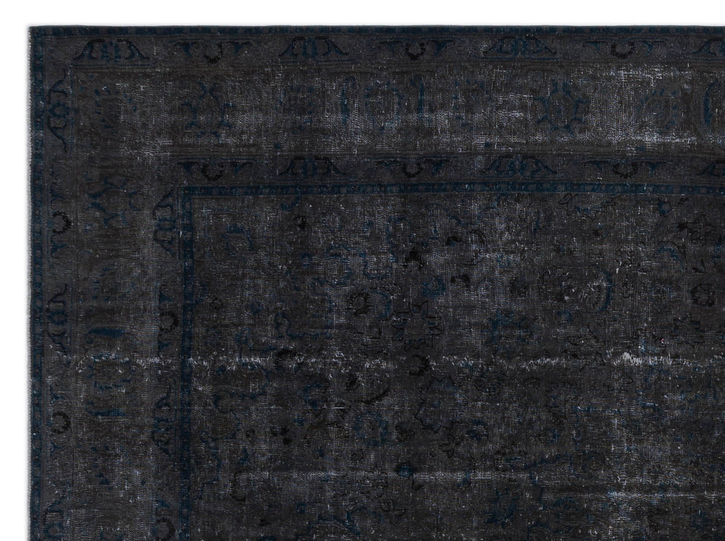 Gray Over Dyed Vintage XLarge Rug 9'7'' x 12'7'' ft 292 x 383 cm