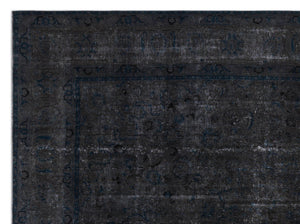 Gray Over Dyed Vintage XLarge Rug 9'7'' x 12'7'' ft 292 x 383 cm