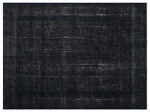 Gray Over Dyed Vintage XLarge Rug 9'7'' x 12'7'' ft 292 x 383 cm