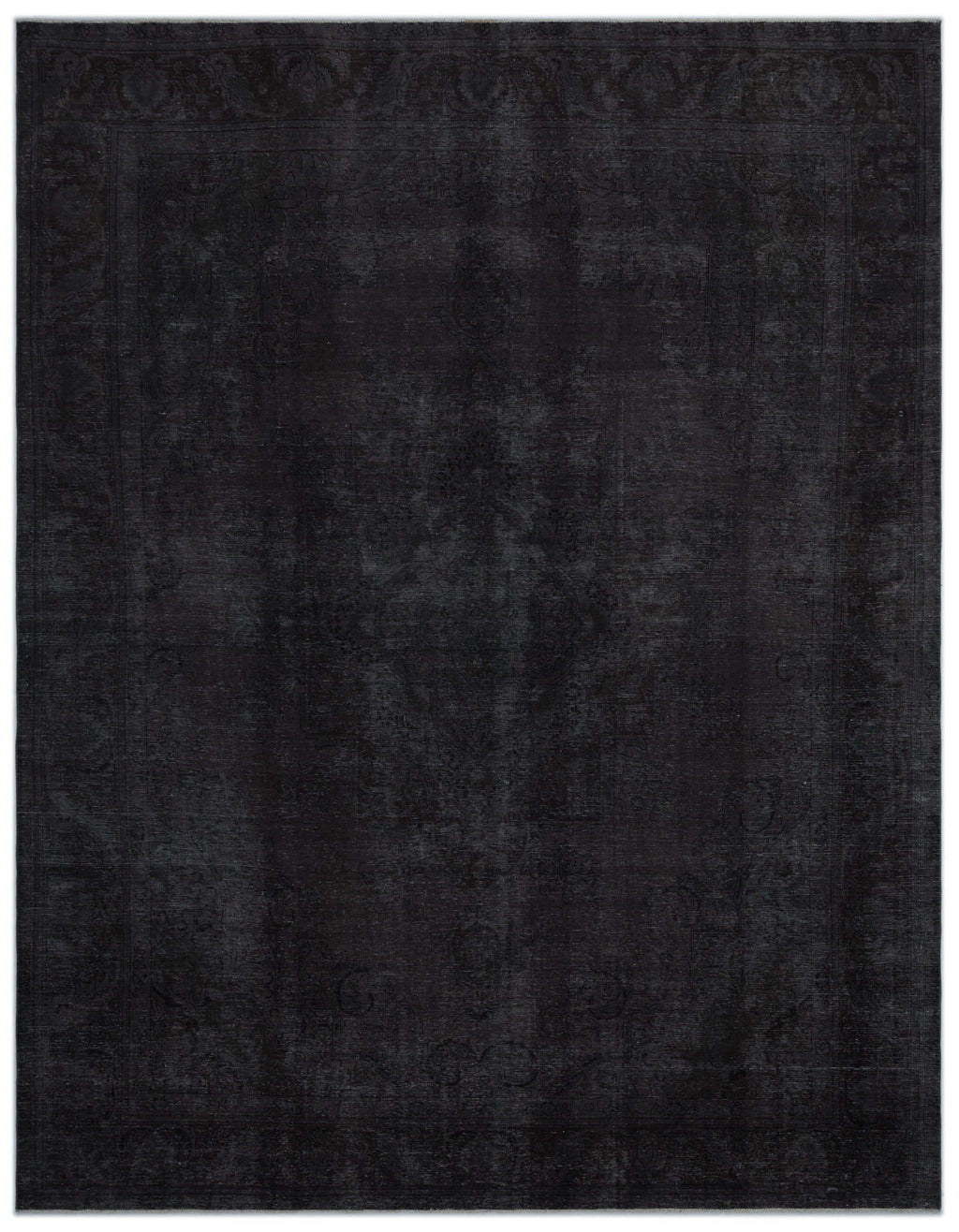 Gray Over Dyed Vintage XLarge Rug 9'6'' x 12'4'' ft 290 x 377 cm