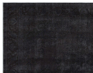 Gray Over Dyed Vintage XLarge Rug 9'6'' x 12'4'' ft 290 x 377 cm