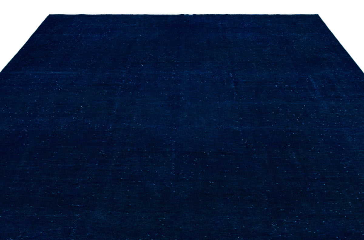 Blue Over Dyed Vintage XLarge Rug 9&#39;7&#39;&#39; x 13&#39;0&#39;&#39; ft 293 x 397 cm