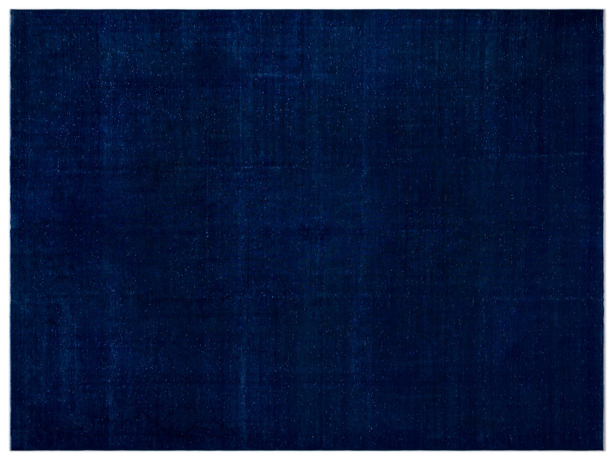 Blue Over Dyed Vintage XLarge Rug 9&#39;7&#39;&#39; x 13&#39;0&#39;&#39; ft 293 x 397 cm