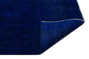 Blue Over Dyed Vintage XLarge Rug 9'7'' x 12'1'' ft 291 x 368 cm