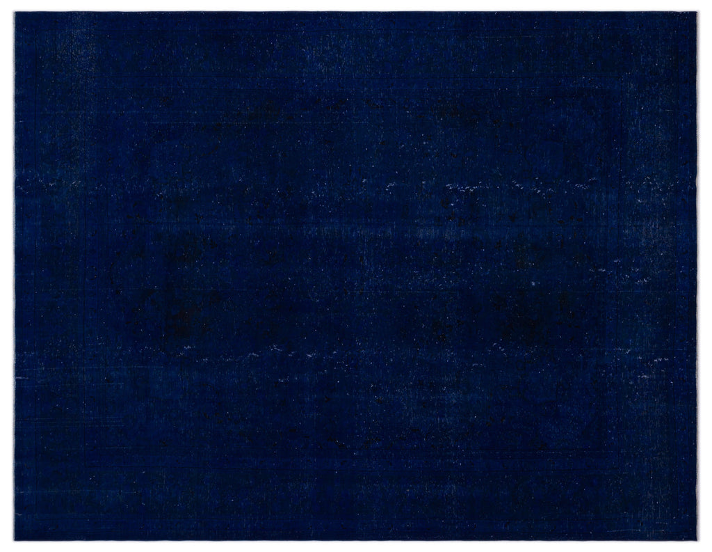 Blue Over Dyed Vintage XLarge Rug 9'7'' x 12'1'' ft 291 x 368 cm