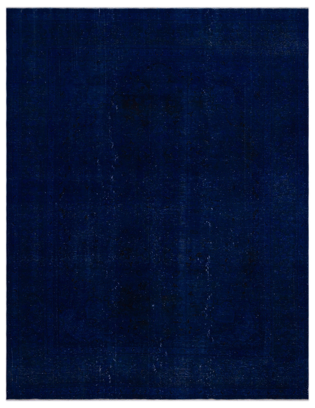 Blue Over Dyed Vintage XLarge Rug 9&#39;7&#39;&#39; x 12&#39;1&#39;&#39; ft 291 x 368 cm