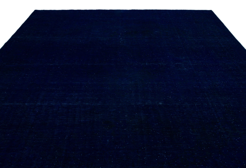 Blue Over Dyed Vintage XLarge Rug 9'12'' x 13'11'' ft 304 x 423 cm