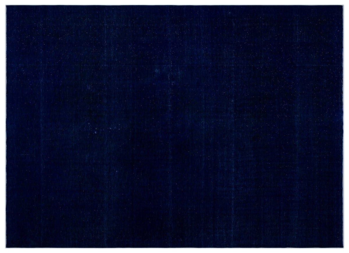 Blue Over Dyed Vintage XLarge Rug 9&#39;12&#39;&#39; x 13&#39;11&#39;&#39; ft 304 x 423 cm