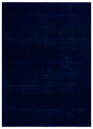 Blue Over Dyed Vintage XLarge Rug 9'12'' x 13'11'' ft 304 x 423 cm