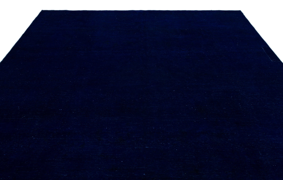 Blue Over Dyed Vintage XLarge Rug 9&#39;2&#39;&#39; x 12&#39;8&#39;&#39; ft 280 x 385 cm
