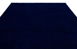 Blue Over Dyed Vintage XLarge Rug 9'2'' x 12'8'' ft 280 x 385 cm
