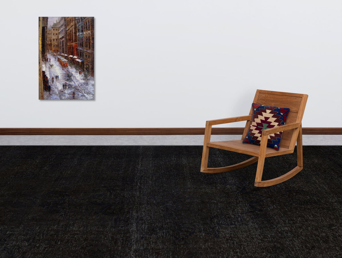 Gray Over Dyed Vintage XLarge Rug 9&#39;7&#39;&#39; x 12&#39;4&#39;&#39; ft 292 x 375 cm