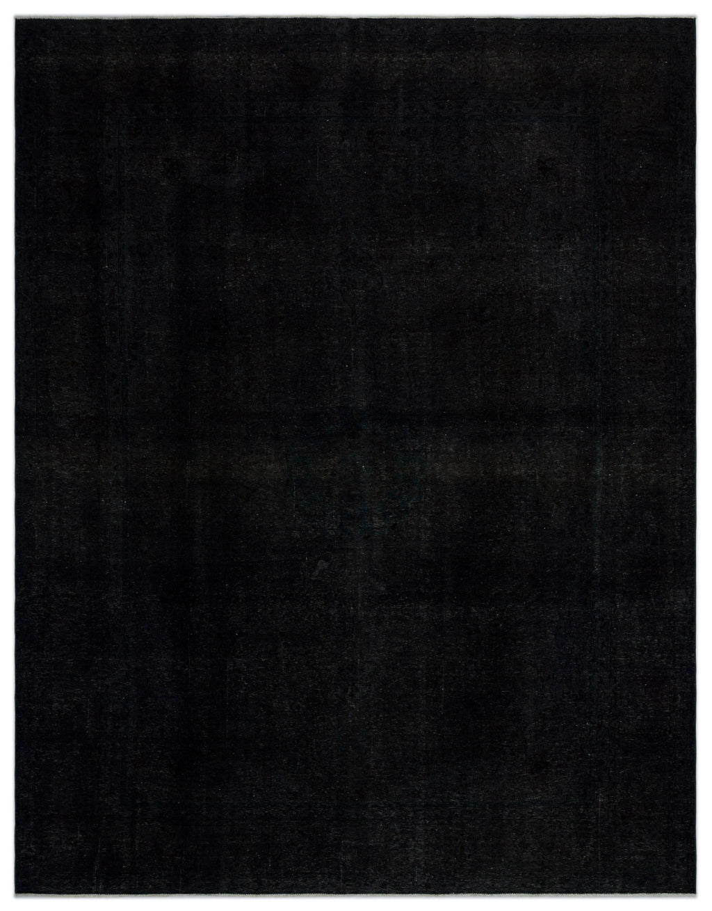 Black Over Dyed Vintage XLarge Rug 9'10'' x 12'6'' ft 300 x 380 cm