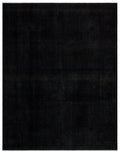 Black Over Dyed Vintage XLarge Rug 9'10'' x 12'6'' ft 300 x 380 cm
