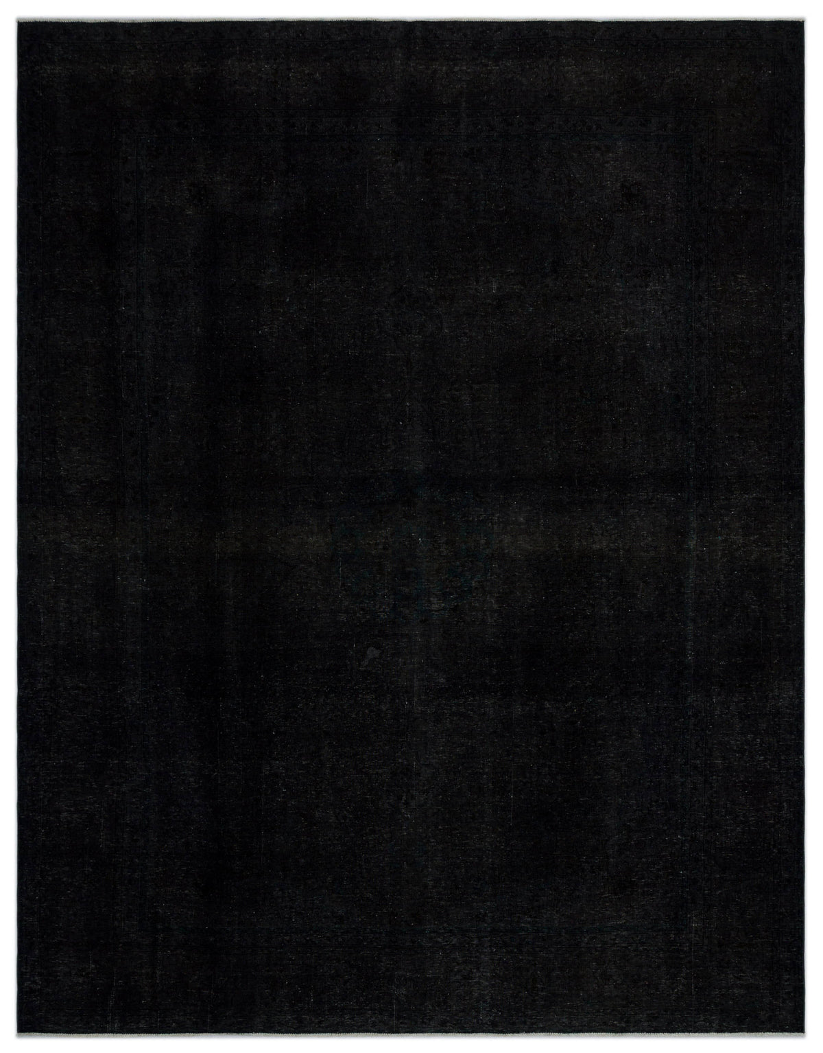 Black Over Dyed Vintage XLarge Rug 9&#39;10&#39;&#39; x 12&#39;6&#39;&#39; ft 300 x 380 cm