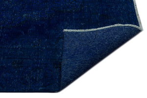 Blue Over Dyed Vintage XLarge Rug 8'10'' x 12'7'' ft 270 x 383 cm