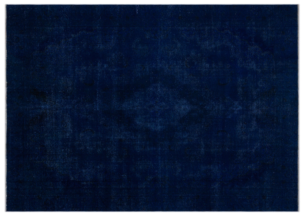Blue Over Dyed Vintage XLarge Rug 8'10'' x 12'7'' ft 270 x 383 cm