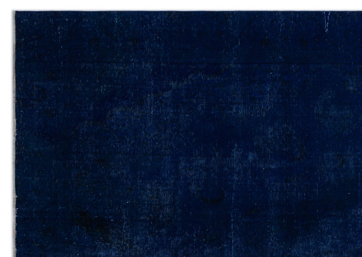 Blue Over Dyed Vintage XLarge Rug 8&#39;10&#39;&#39; x 12&#39;7&#39;&#39; ft 270 x 383 cm