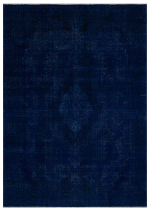 Blue Over Dyed Vintage XLarge Rug 8'10'' x 12'7'' ft 270 x 383 cm