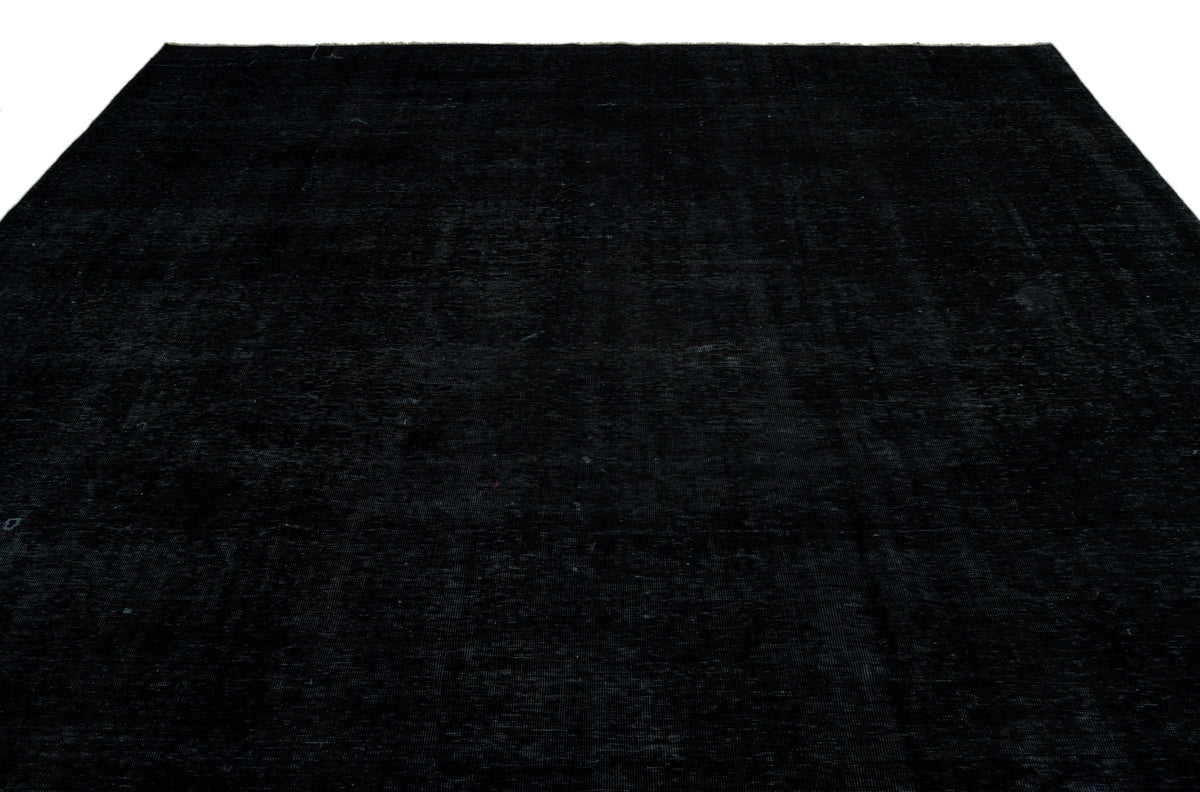 Black Over Dyed Vintage XLarge Rug 10&#39;1&#39;&#39; x 13&#39;5&#39;&#39; ft 308 x 408 cm