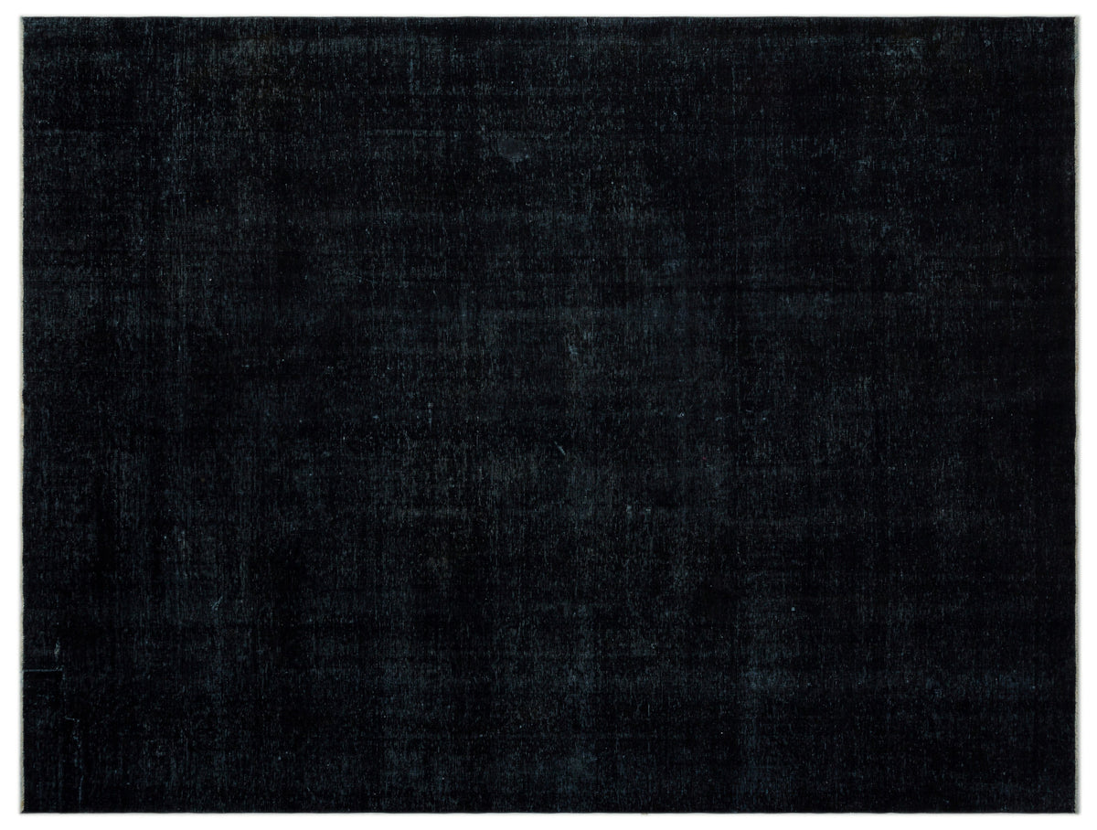 Black Over Dyed Vintage XLarge Rug 10&#39;1&#39;&#39; x 13&#39;5&#39;&#39; ft 308 x 408 cm