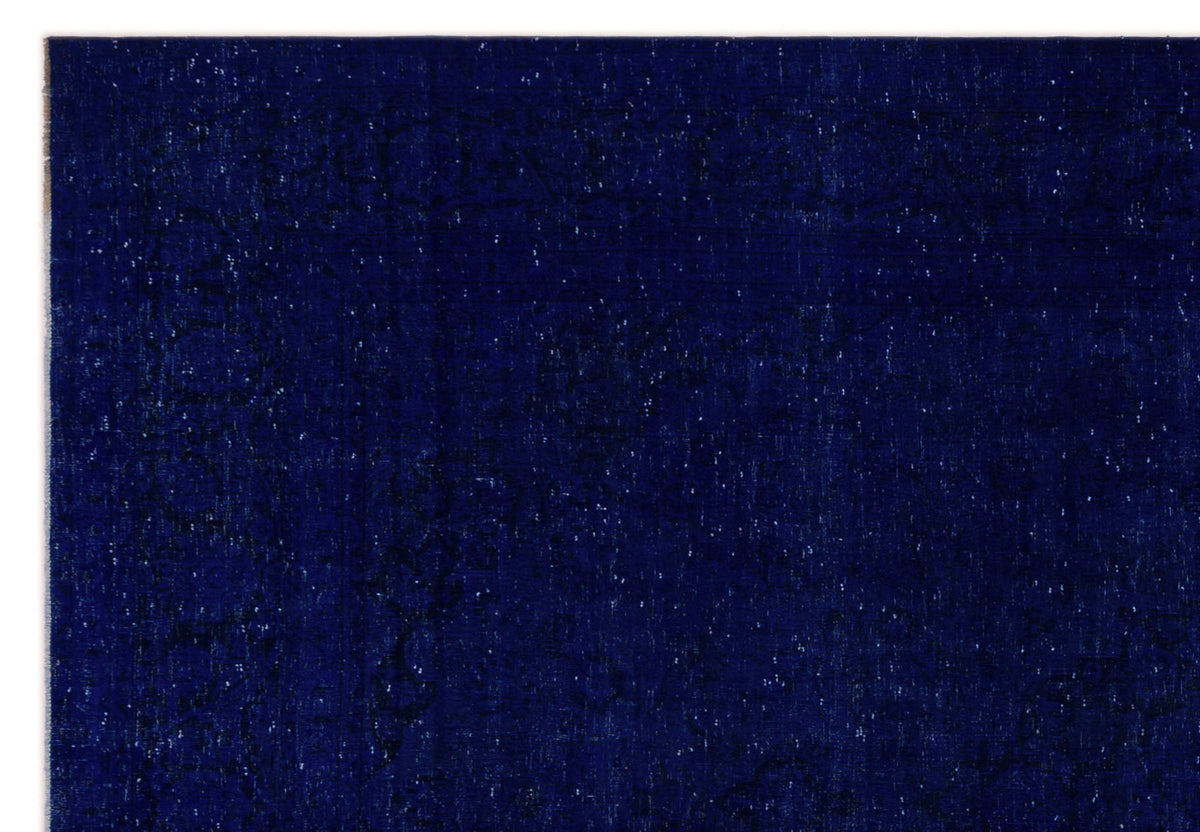 Blue Over Dyed Vintage XLarge Rug 9&#39;1&#39;&#39; x 13&#39;4&#39;&#39; ft 277 x 406 cm