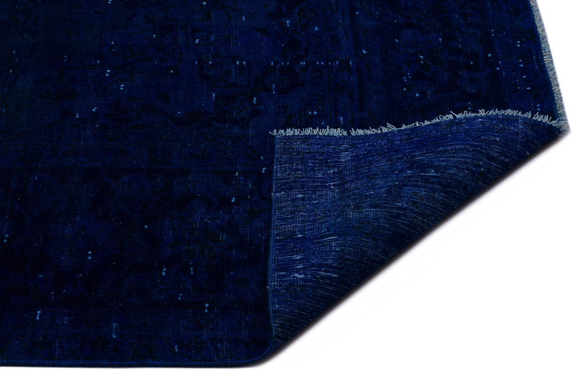 Blue Over Dyed Vintage XLarge Rug 8&#39;9&#39;&#39; x 12&#39;10&#39;&#39; ft 267 x 390 cm
