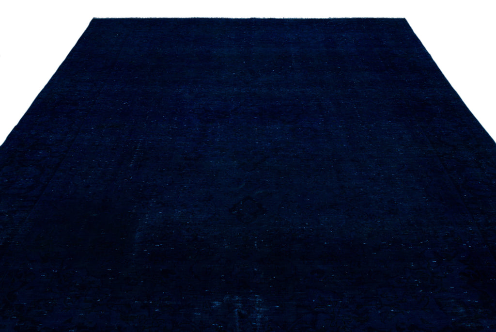 Blue Over Dyed Vintage XLarge Rug 8'9'' x 12'10'' ft 267 x 390 cm