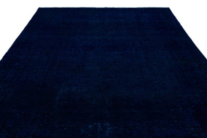 Blue Over Dyed Vintage XLarge Rug 8'9'' x 12'10'' ft 267 x 390 cm