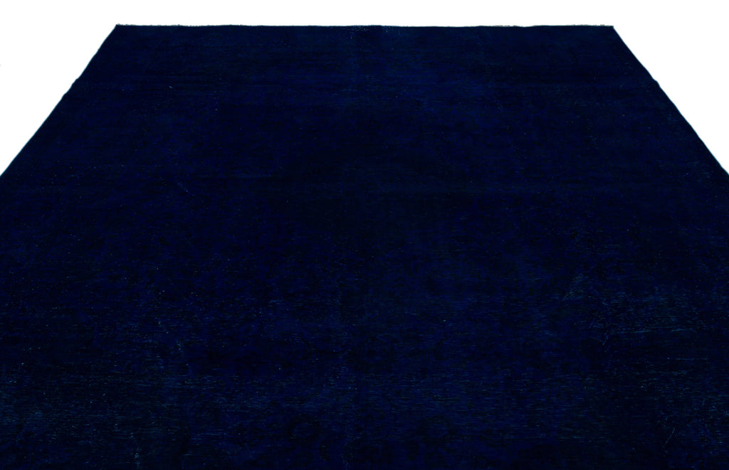 Blue Over Dyed Vintage XLarge Rug 9'3'' x 12'2'' ft 283 x 371 cm